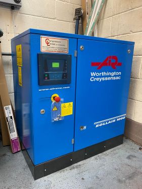 Click Here To Enlarge This Photo Of Rollair 1000 Compressor installation